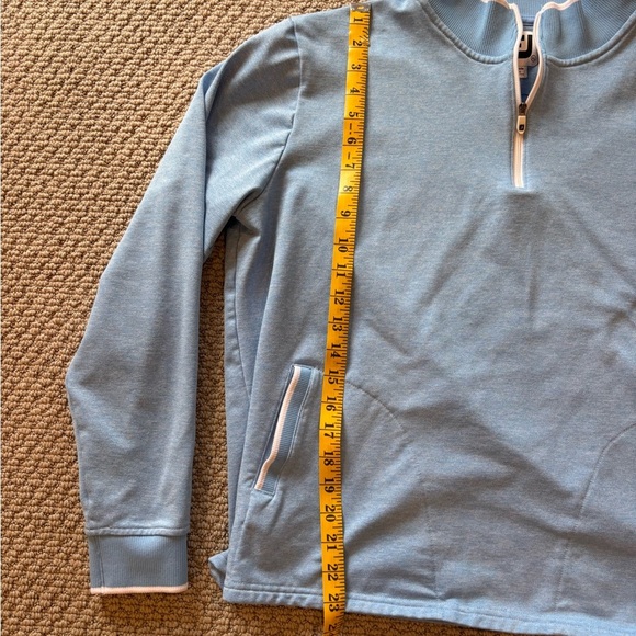 FootJoy Blue Athletic Zip Up Sweater - Picture 4 of 6